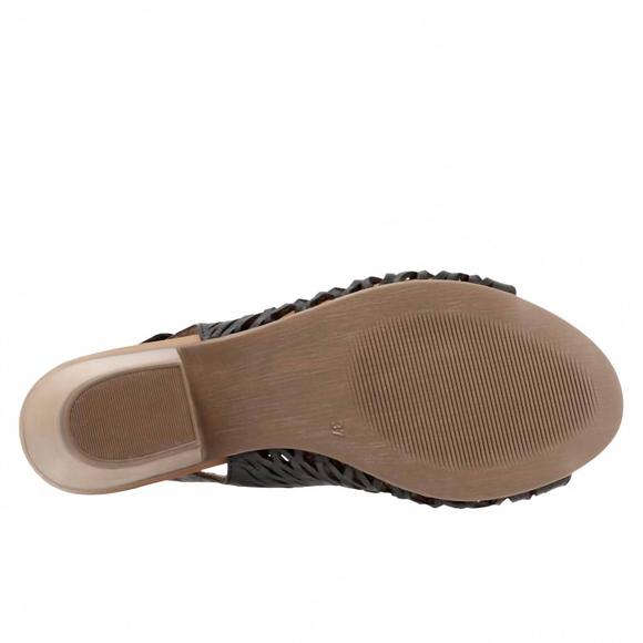 NEW BUENO women's lacey sandals in black - Picture 5 of 5